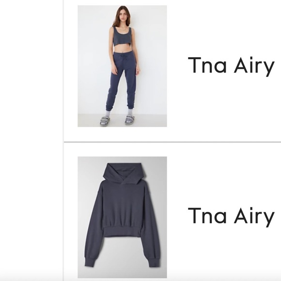 TNA Full Sweat Suit - Dark Blue/Gray Airy Fleece - Picture 1 of 4